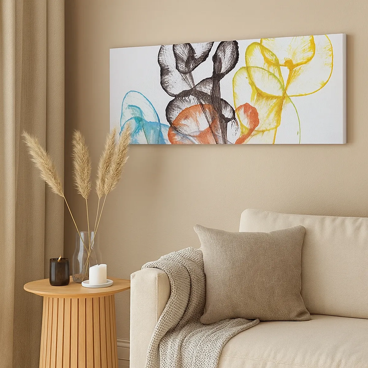 Bild auf Leinwand - Leinwandbild - Blumen mit Seele - 30x30 cm