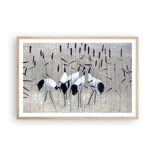Poster in einem Rahmen aus heller Eiche - Unter ihren eigenen - 91x61 cm