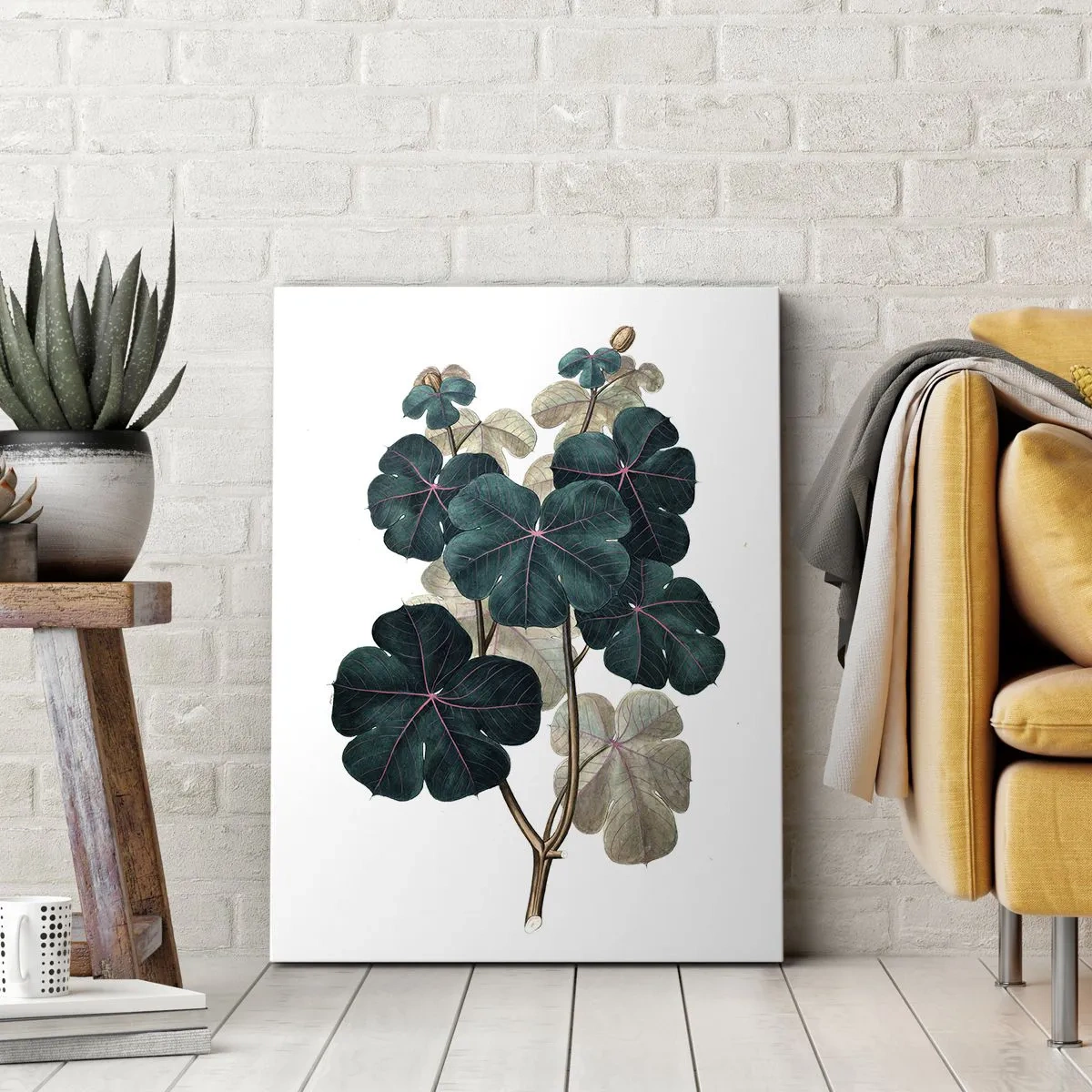 Bild auf Leinwand - Leinwandbild - Aus dem alten Herbarium - 65x120 cm