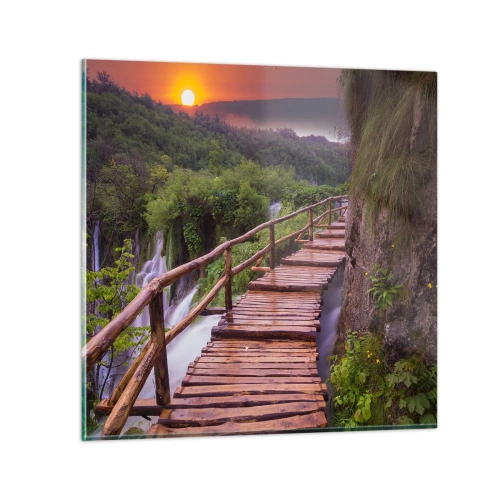 Glasbild - Bild auf glas - Schönheit jenseits des Glaubens - 40x40 cm