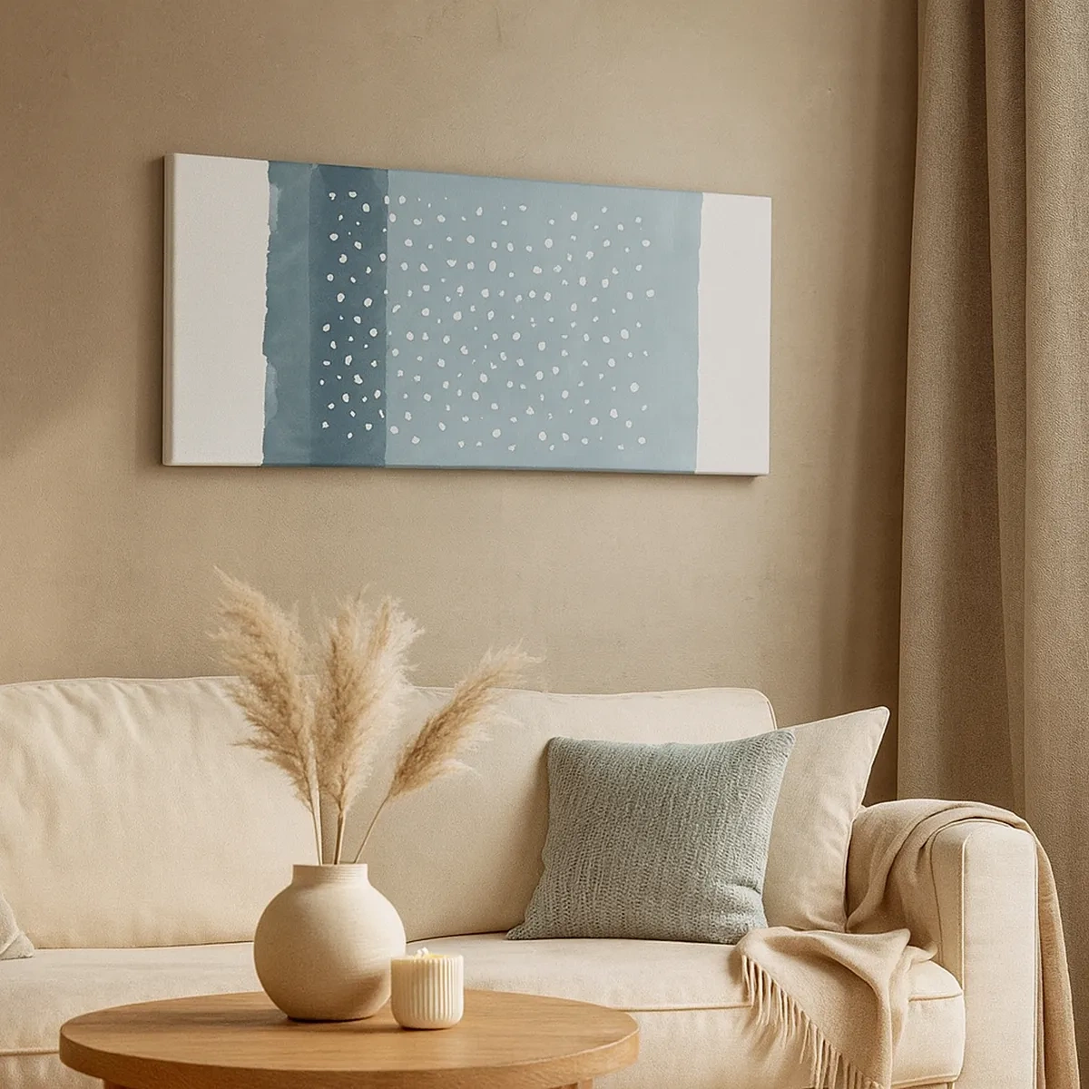 Bild auf Leinwand - Leinwandbild - Auf Blau gewachsen - 30x30 cm