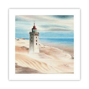 Poster - Immer aufs Meer starrend - 40x40 cm