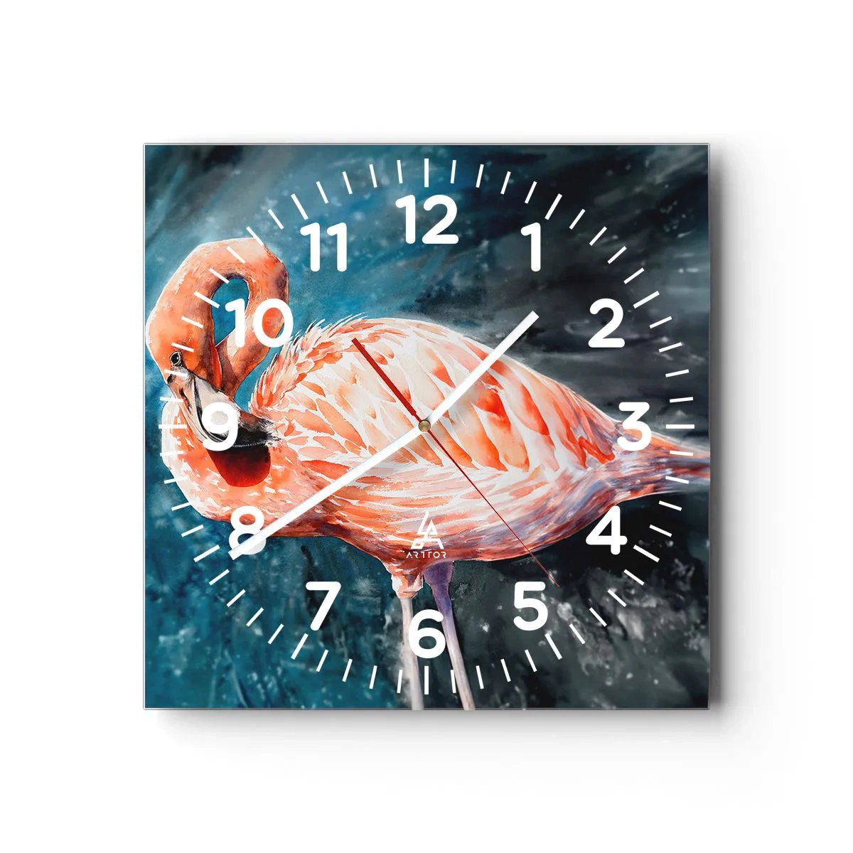Wanduhr - Glasuhr - Von Natur aus dekorativ - 40x40 cm