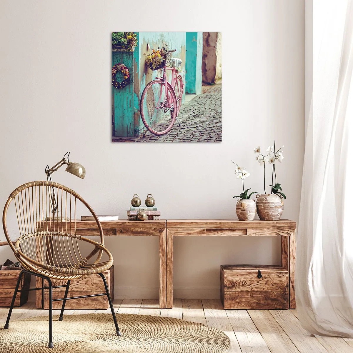 Bild auf Leinwand - Leinwandbild - Ich komme gleich wieder - 30x30 cm