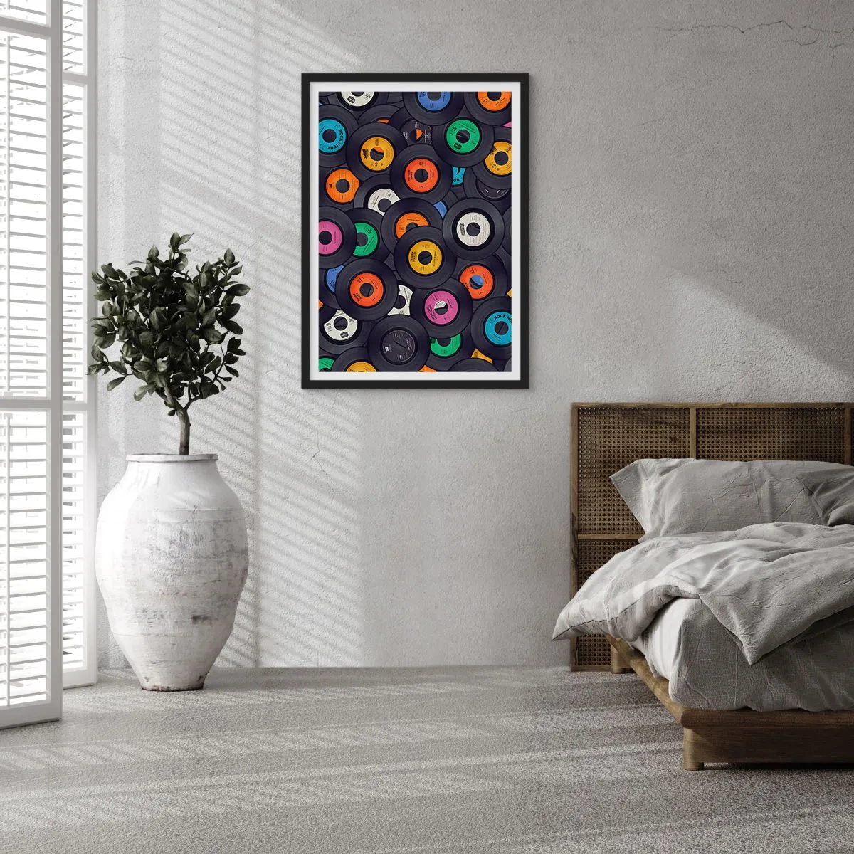 Poster in einem schwarzem Rahmen - Farben der Klassiker - 40x50 cm