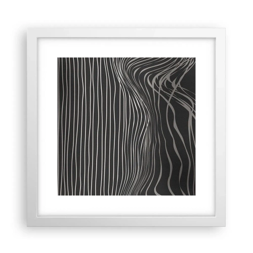 Poster in einem weißen Rahmen - Rhythmus und Akzent - 30x30 cm