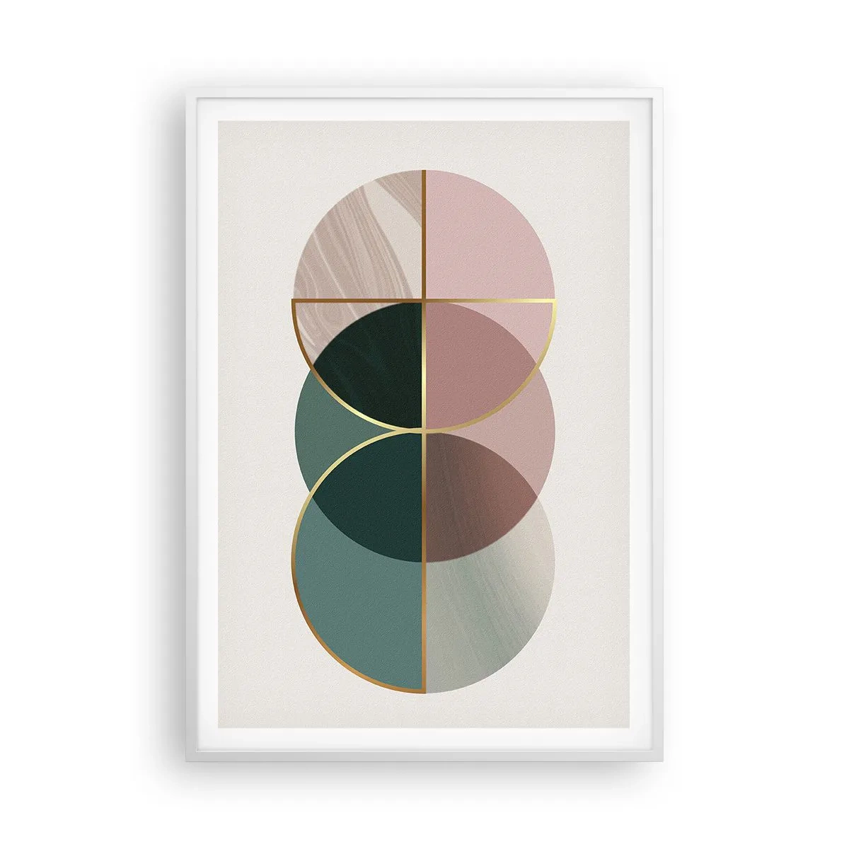 Poster in einem weißen Rahmen - Ein Rad hinter dem anderen… - 70x100 cm