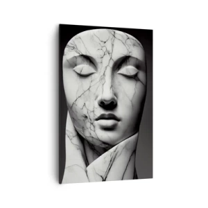 Bild auf Leinwand - Leinwandbild - Marmorformen - 80x120 cm