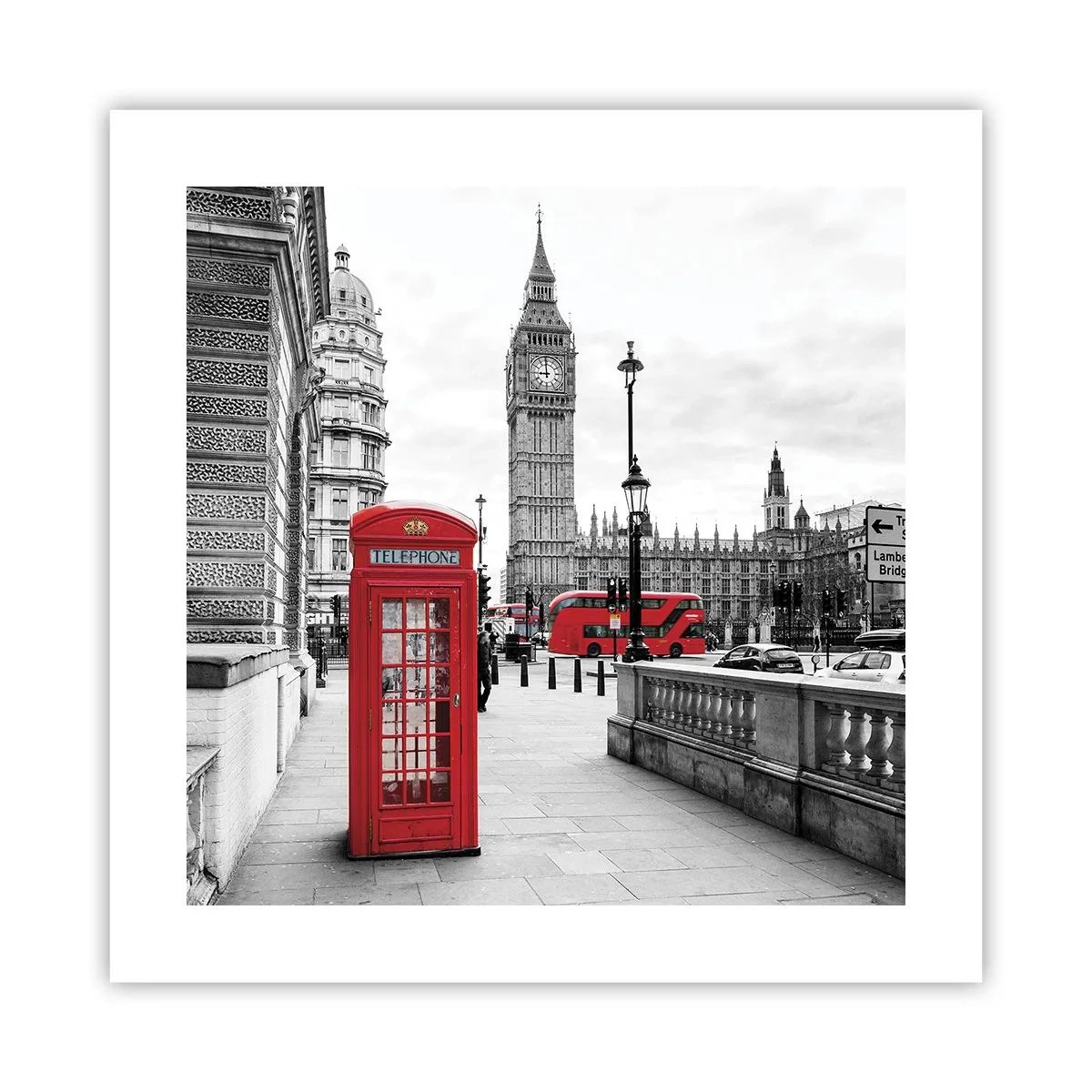 Poster - London, ohne Zweifel - 40x40 cm