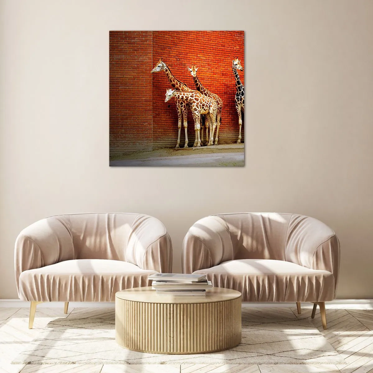 Glasbild - Bild auf glas - Sehen Sie Akazien? - 40x40 cm