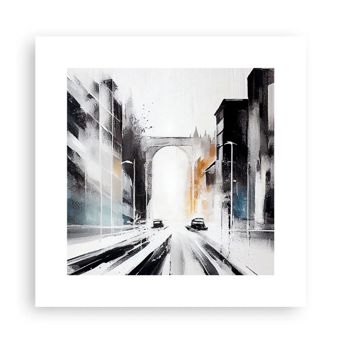 Poster - Stadtstudie: Architektur und Bewegung - 30x30 cm