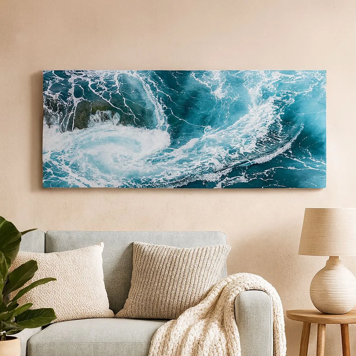 Bild auf Leinwand - Leinwandbild - Das Tor zum Mittelpunkt der Erde - 100x40 cm