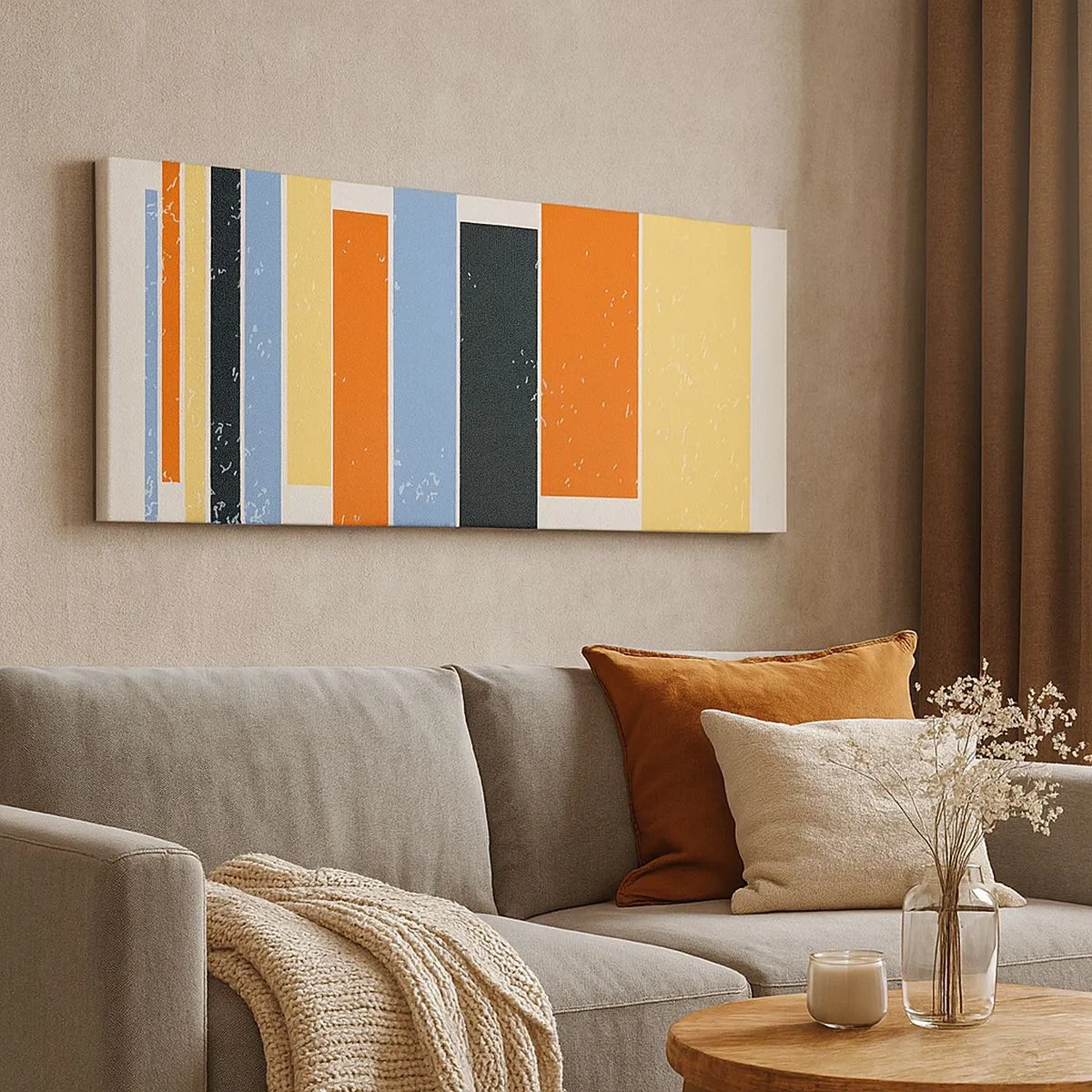 Bild auf Leinwand - Leinwandbild - Musiknotation - 100x40 cm