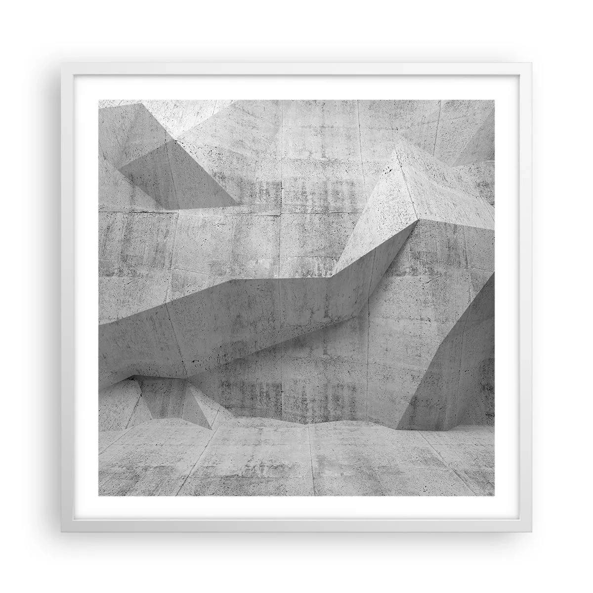 Poster in einem weißen Rahmen - Eine echte Herausforderung - 60x60 cm