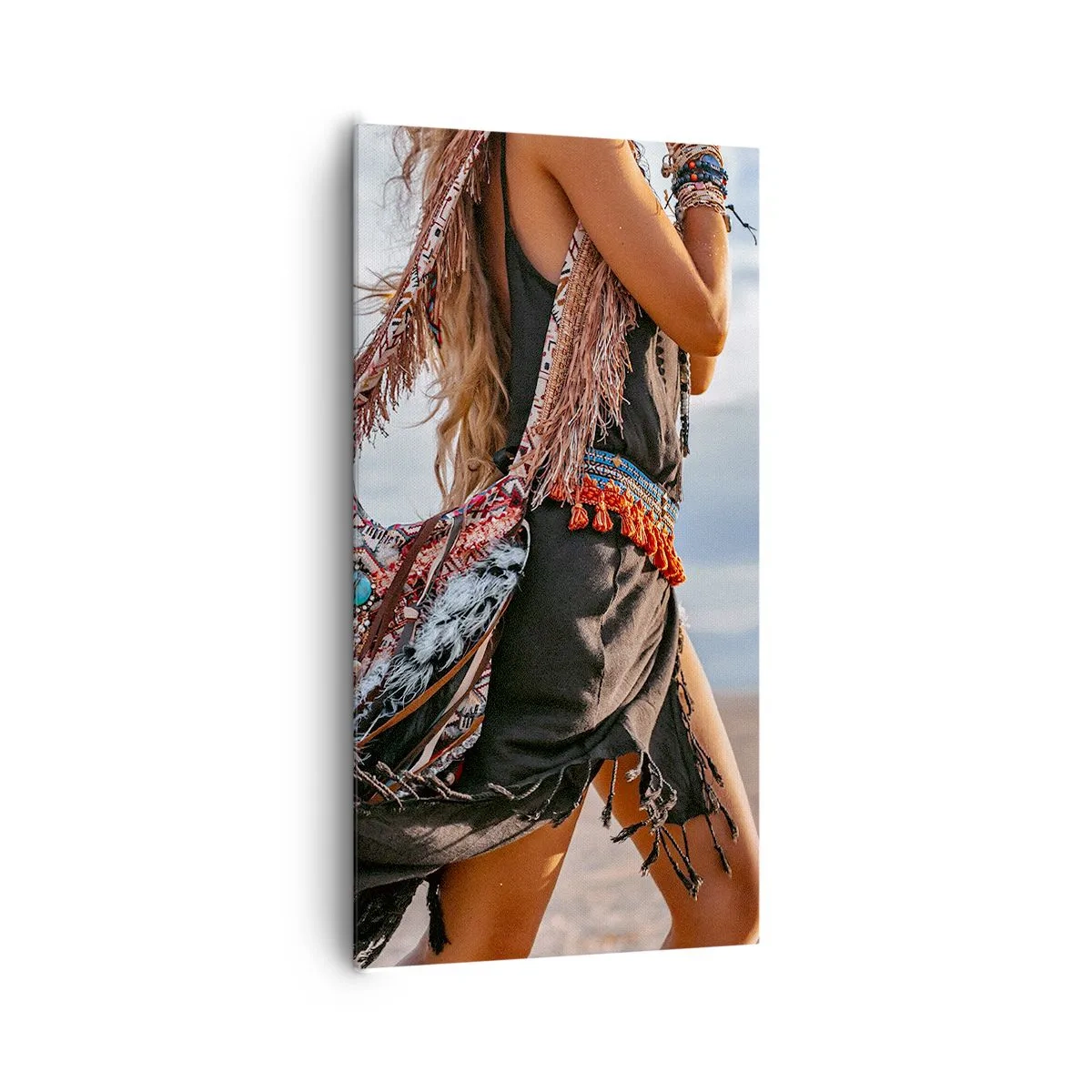 Bild auf Leinwand - Leinwandbild - Das Mädchen des Schamanen - 65x120 cm