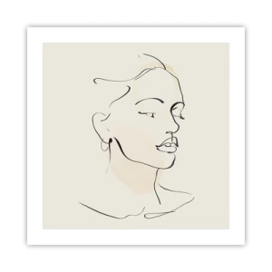 Poster - Eine bestimmte Linie - 50x50 cm