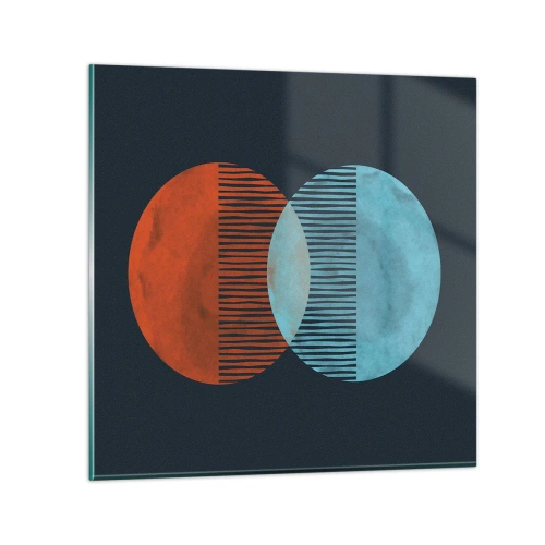 Glasbild - Bild auf glas - Astronomische Fantasie - 40x40 cm