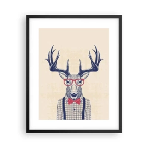 Poster in einem schwarzem Rahmen - Eine lustige Extravaganz - 40x50 cm