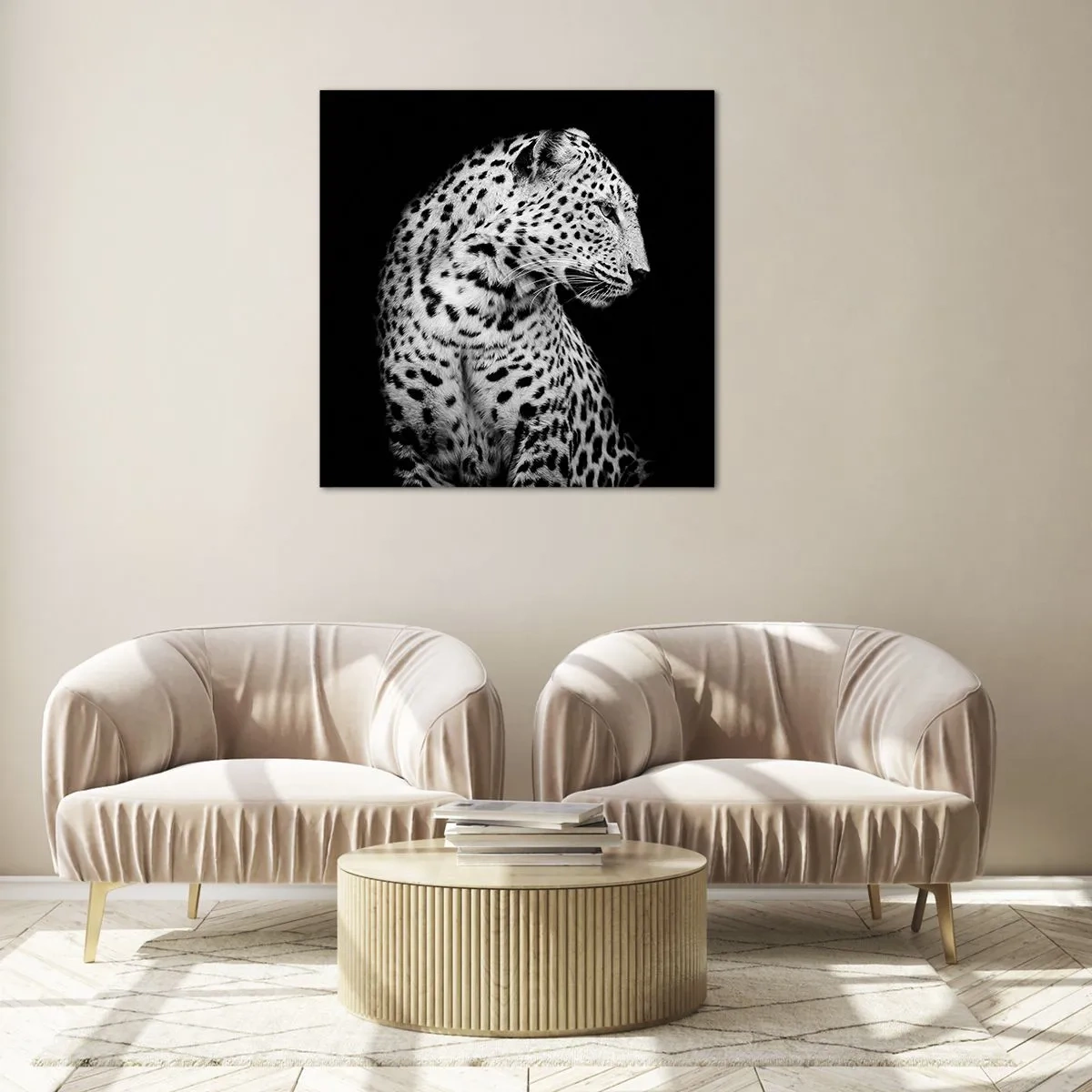 Glasbild - Bild auf glas - Rechtes Profil perfekt! - 40x40 cm