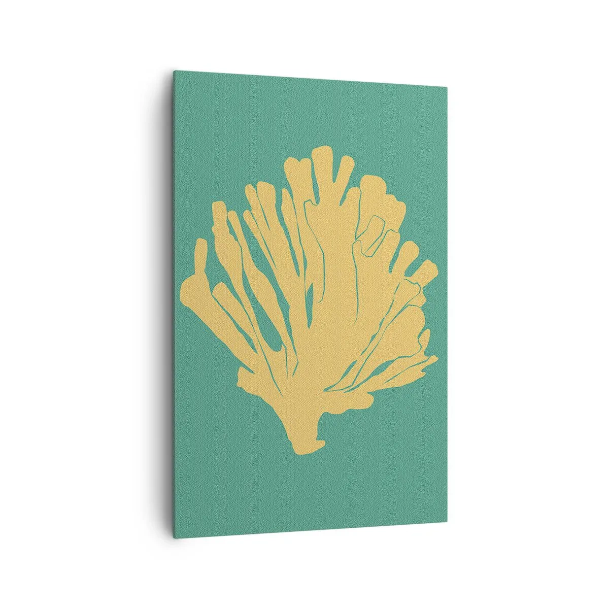 Bild auf Leinwand - Leinwandbild - Unterwasserwaldbusch - 80x120 cm