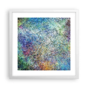 Poster in einem weißen Rahmen - Es ist nicht so einfach - 40x40 cm