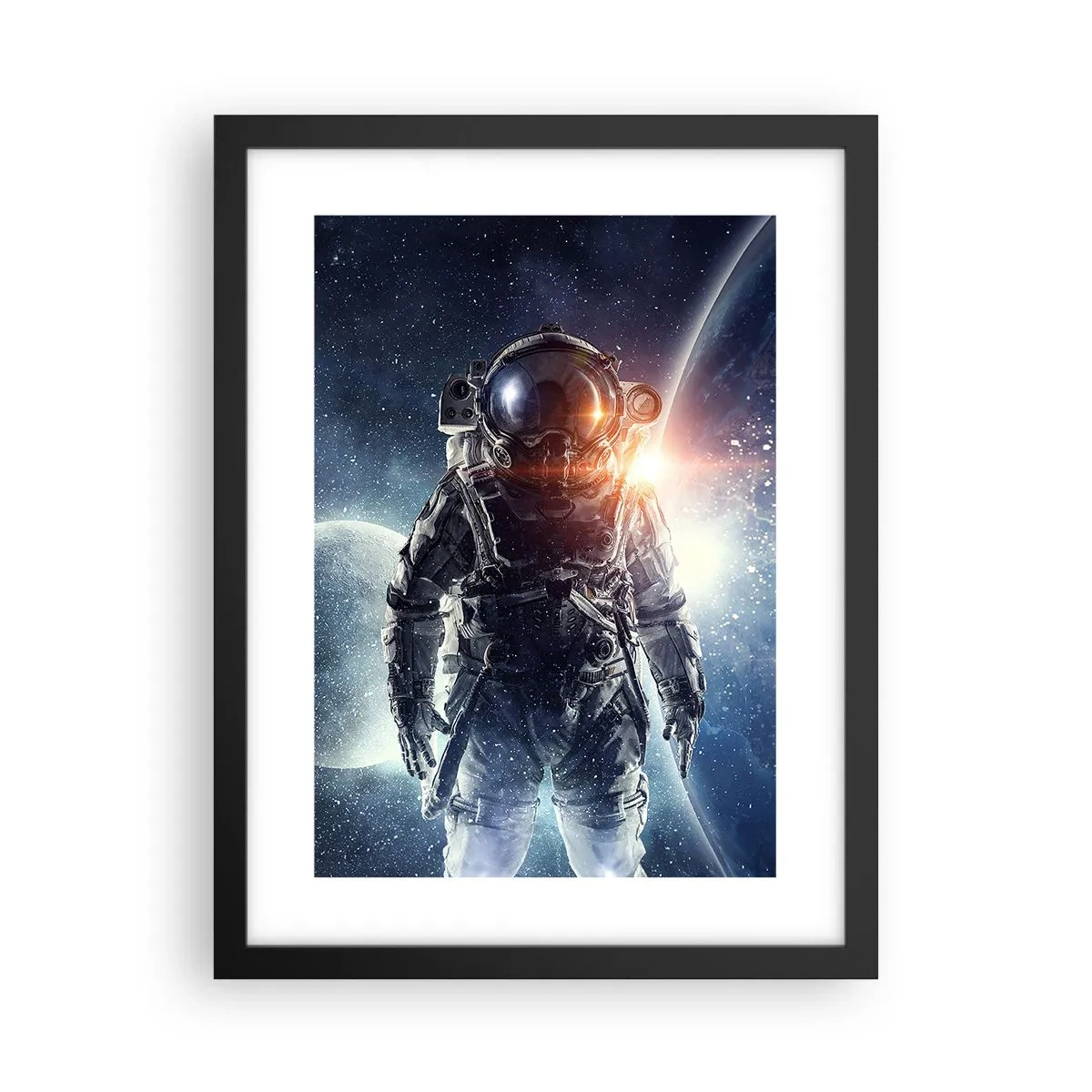 Poster in einem schwarzem Rahmen - Weltraumabenteuer - 30x40 cm