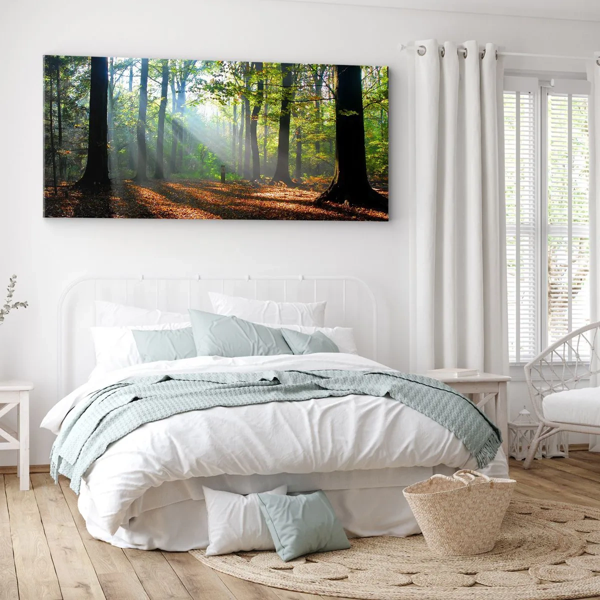 Bild auf Leinwand - Leinwandbild - Licht und Schatten - 100x40 cm