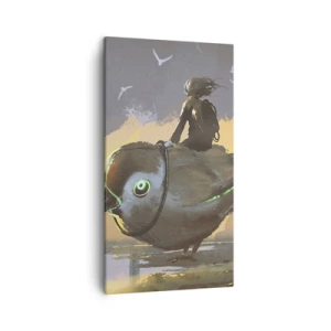 Bild auf Leinwand - Leinwandbild - Ein Stopp auf einer fantastischen Reise - 45x80 cm