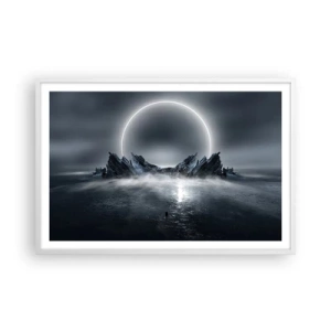 Poster in einem weißen Rahmen - Ende der Geschichte - 91x61 cm