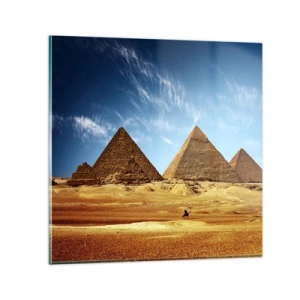 Glasbild - Bild auf glas - 40 Jahrhunderte schauen dich an - 30x30 cm