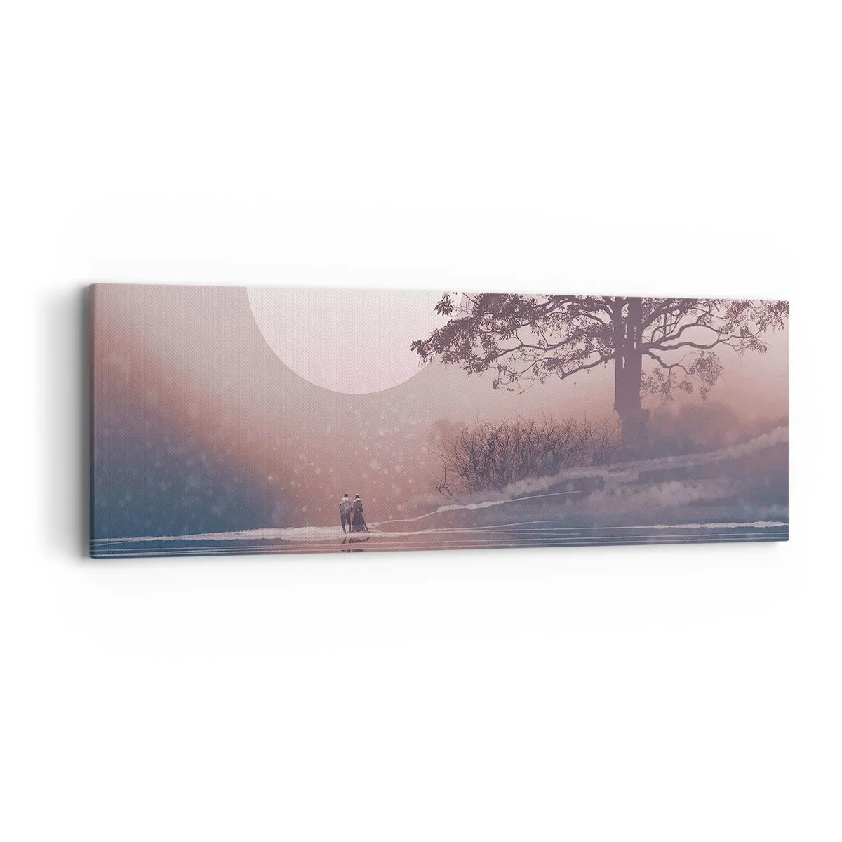 Bild auf Leinwand - Leinwandbild - Wunder der Nacht - 90x30 cm