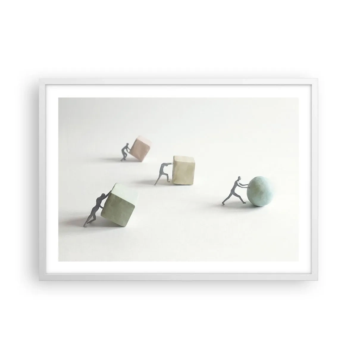 Poster in einem weißen Rahmen - Pures Leben - 70x50 cm