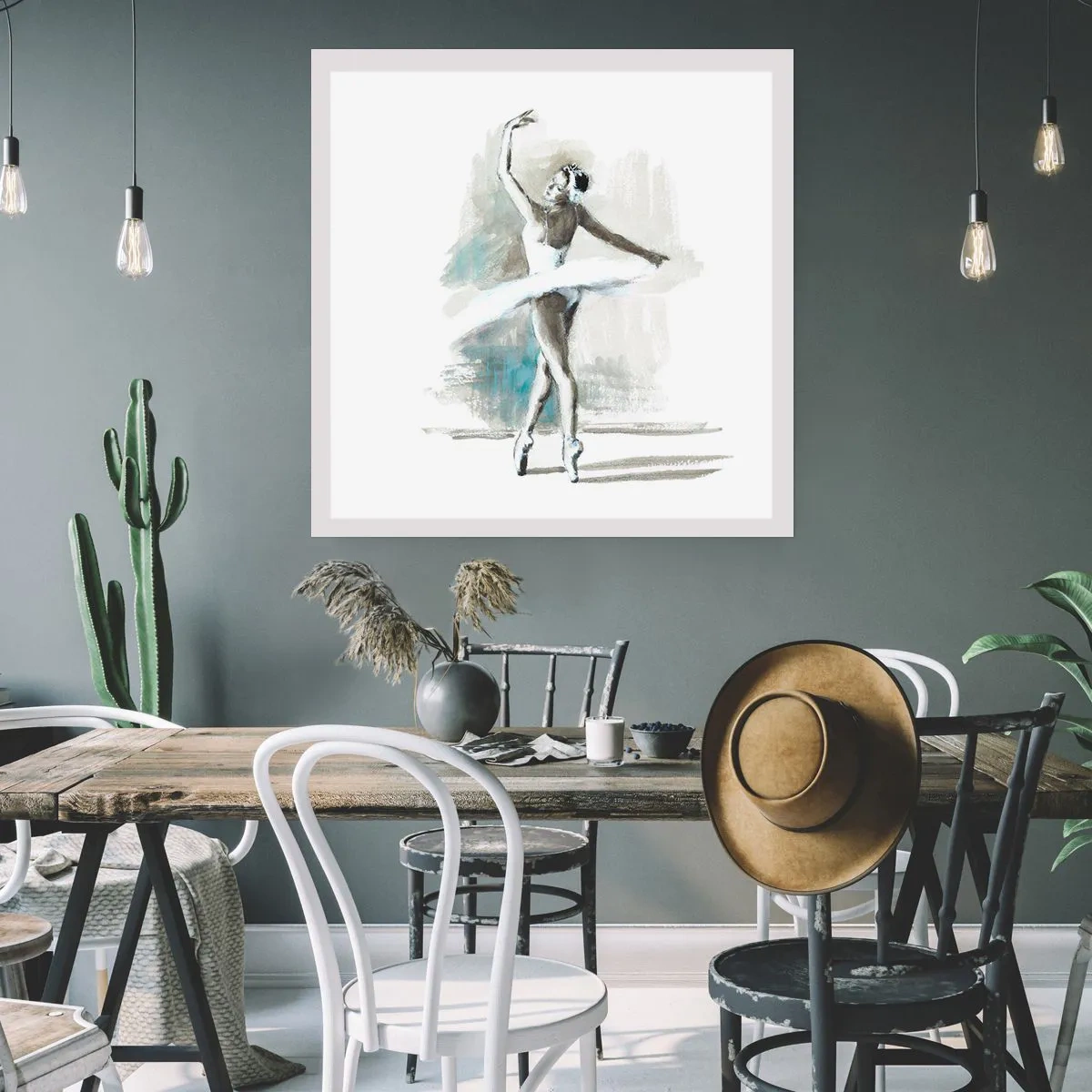 Poster - In einen Schwan verzaubert - 30x30 cm