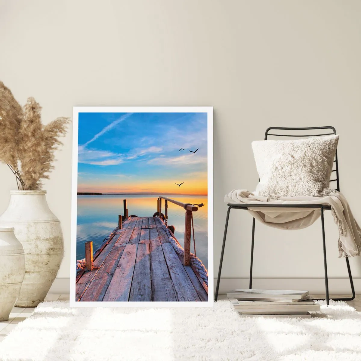 Poster - Lauf direkt der Sonne entgegen - 70x100 cm