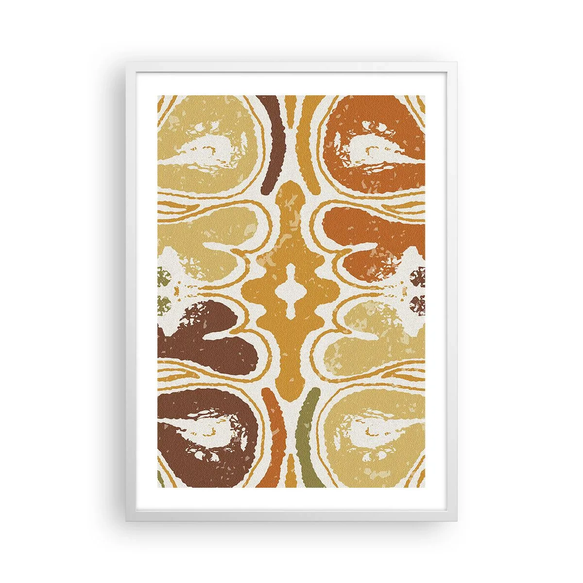 Poster in einem weißen Rahmen - Sentimentale Abstraktion - 50x70 cm