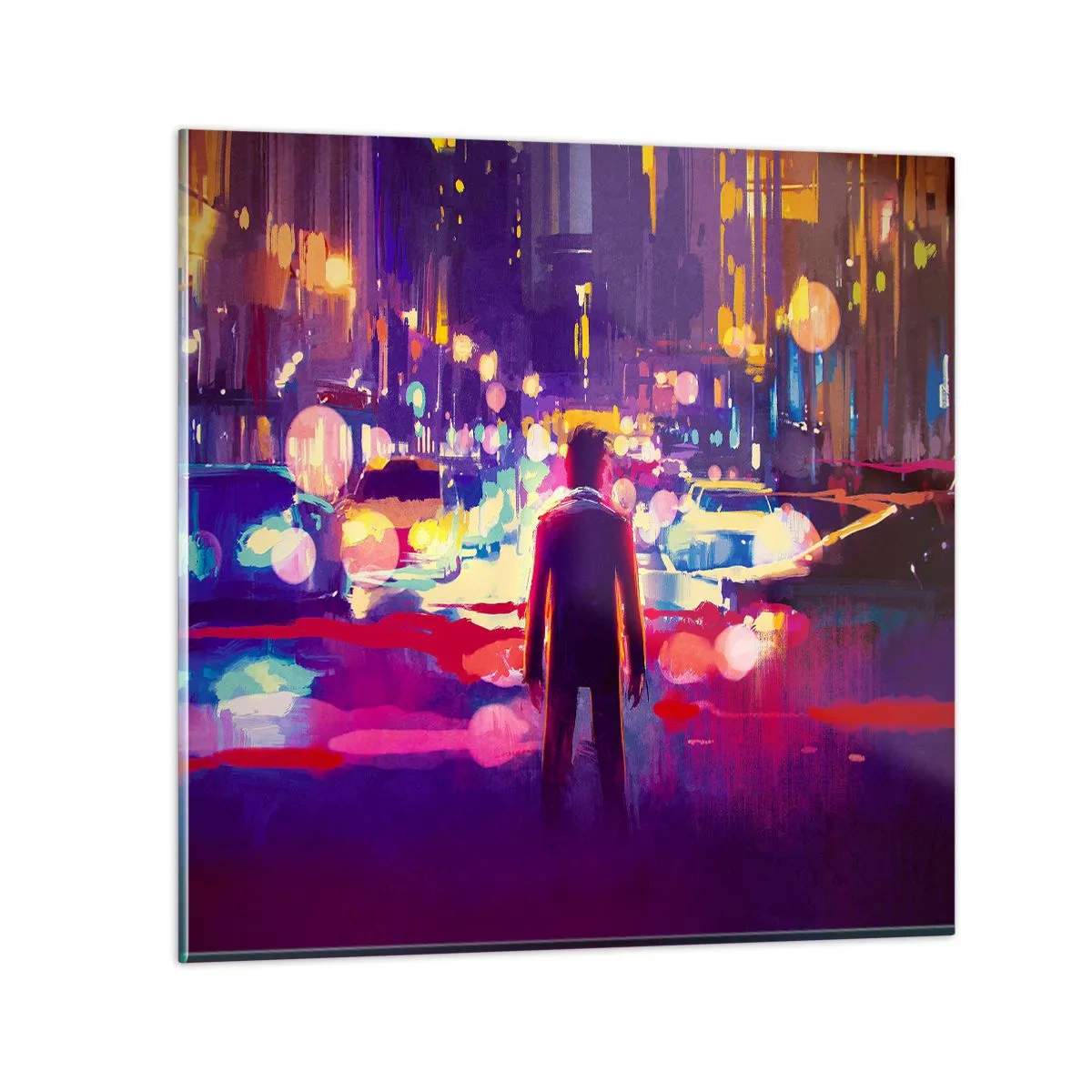 Glasbild - Bild auf glas - Eingetaucht in das Licht - 50x50 cm