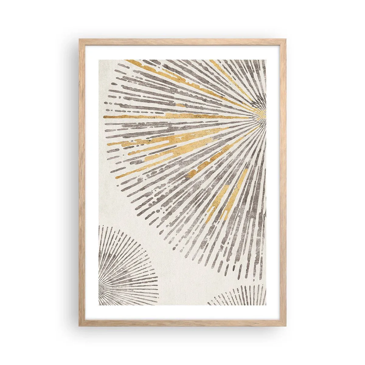 Poster in einem Rahmen aus heller Eiche - Schönheit des Strahls - 50x70 cm