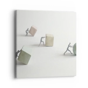 Bild auf Leinwand - Leinwandbild - Pures Leben - 40x40 cm