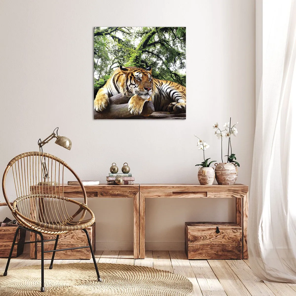 Bild auf Leinwand - Leinwandbild - Hochachtungsvoll - 60x60 cm