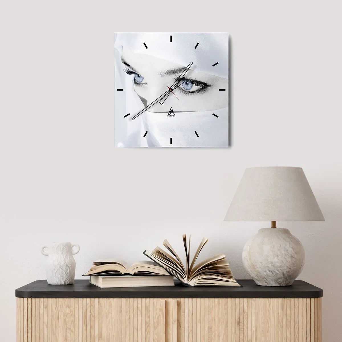 Wanduhr - Glasuhr - Aus Tausendundeiner Nacht - 40x40 cm