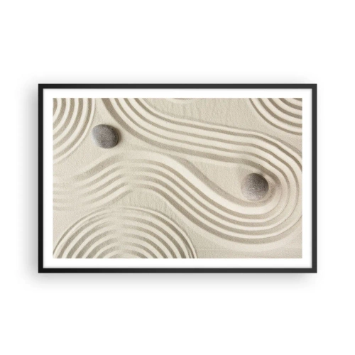 Poster in einem schwarzem Rahmen - Ein Hauch von Wärme - 91x61 cm