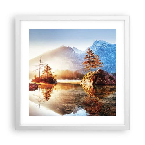 Poster in einem weißen Rahmen - Natur in neuem Licht - 40x40 cm