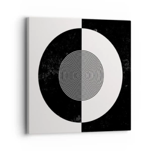 Bild auf Leinwand - Leinwandbild - Harmonie in Schwarz und Weiß - 30x30 cm