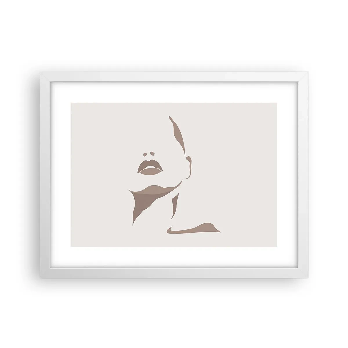 Poster in einem weißen Rahmen - Aus Licht und Schatten - 40x30 cm