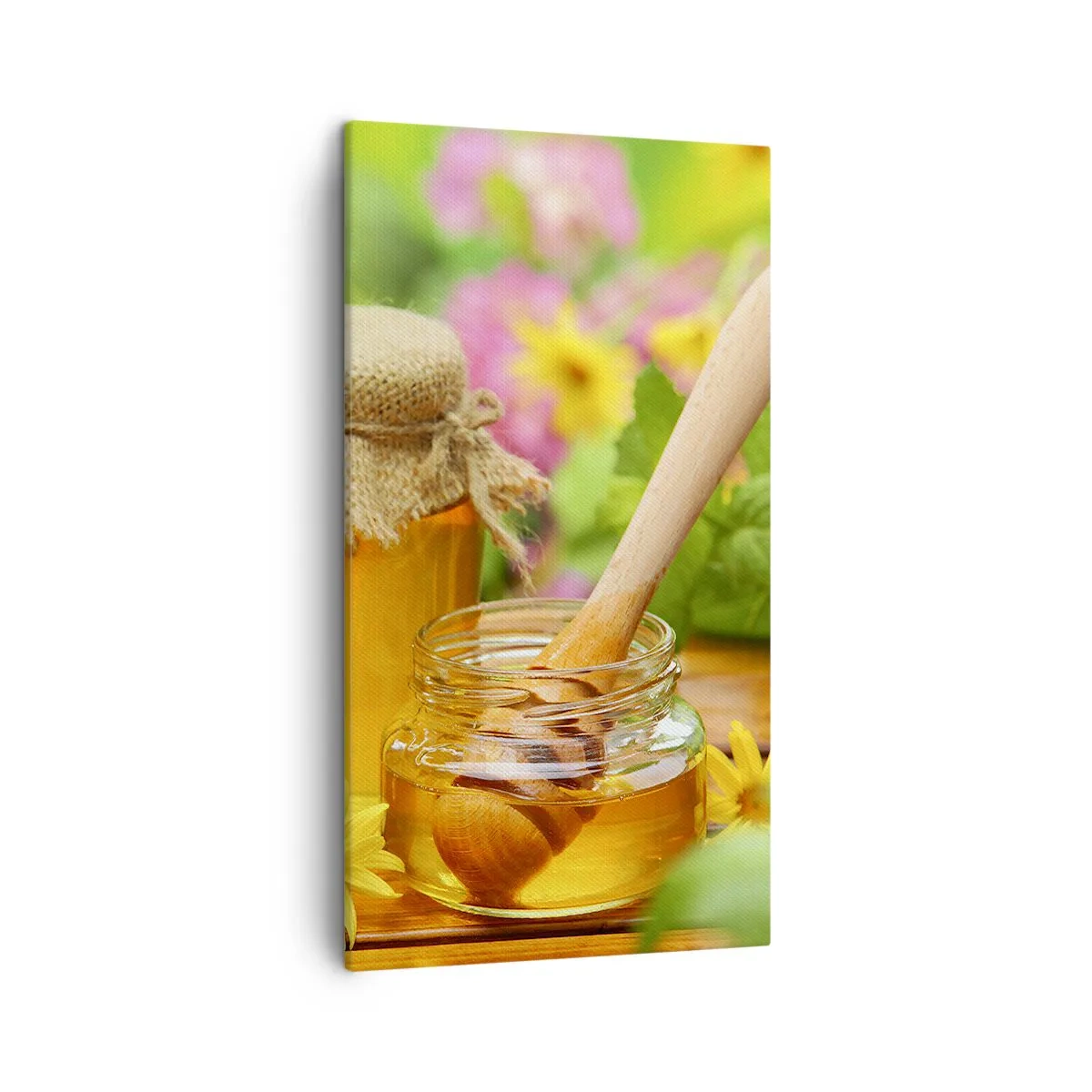 Bild auf Leinwand - Leinwandbild - Süß und blumig - 45x80 cm