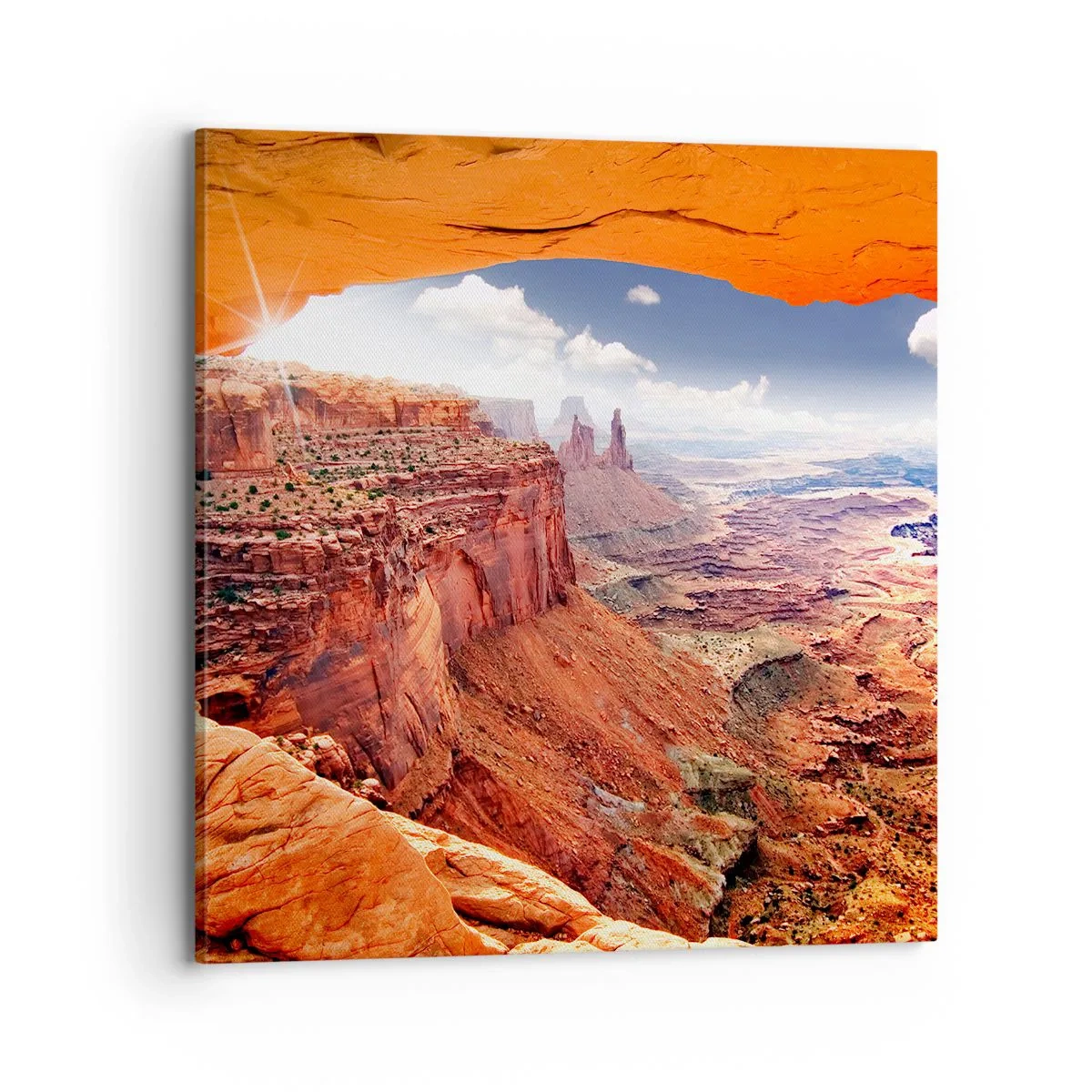 Bild auf Leinwand - Leinwandbild - Von der Natur selbst geschnitzt - 70x70 cm