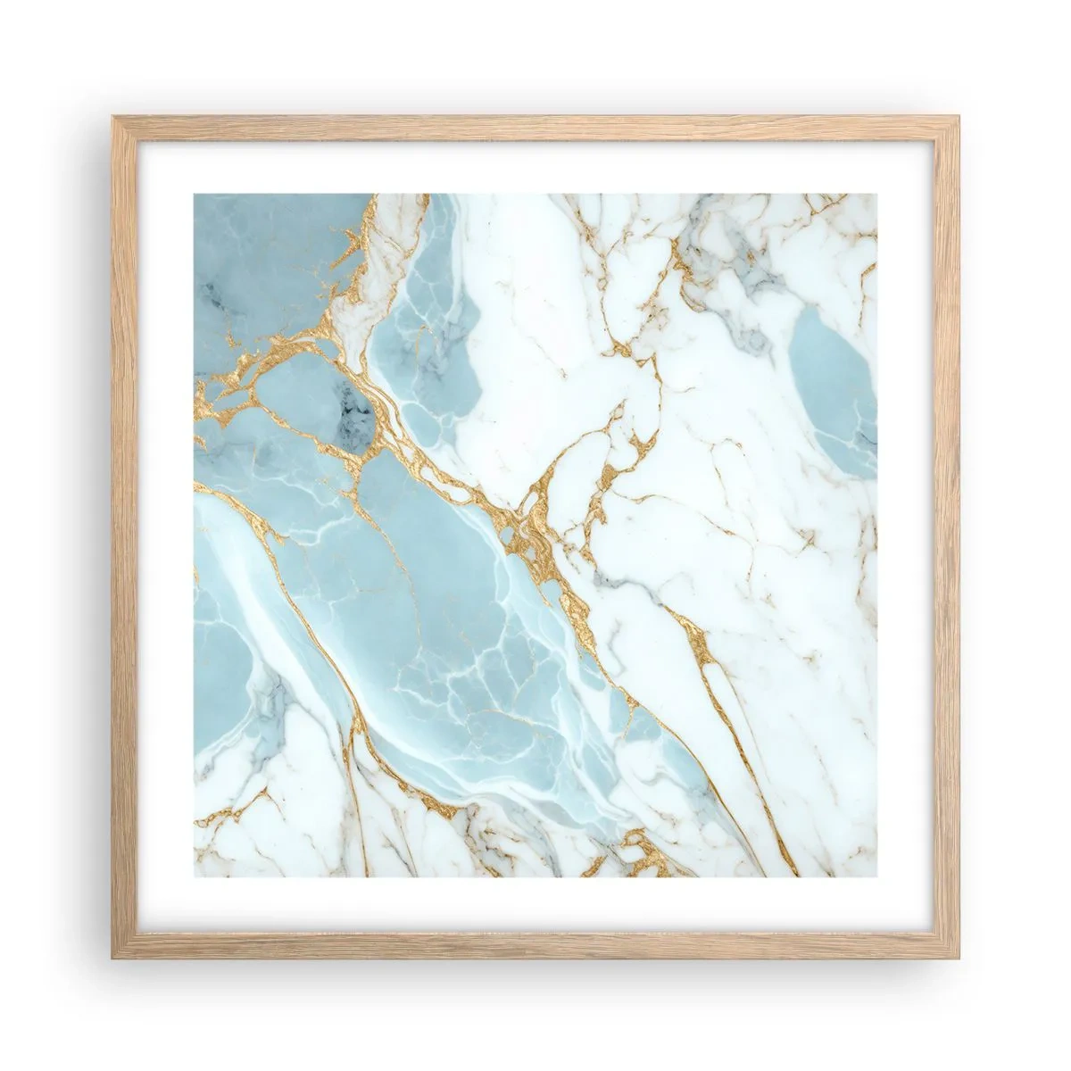 Poster in einem Rahmen aus heller Eiche - Reichtum des Steins - 50x50 cm