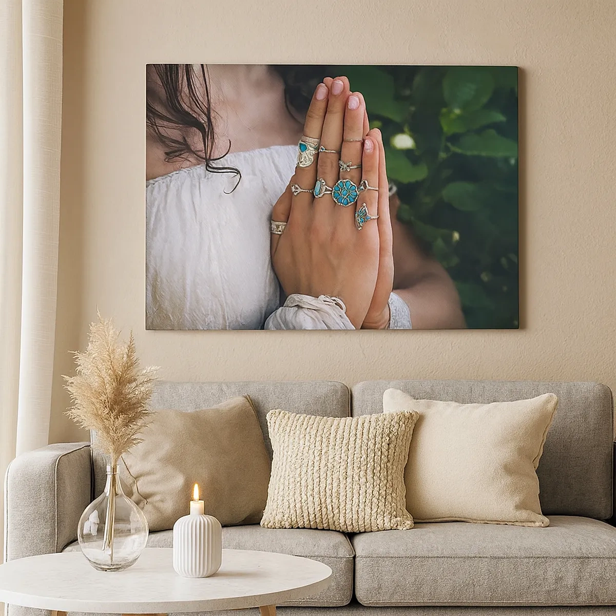 Bild auf Leinwand - Leinwandbild - Willkommen im Zentrum des Seins - 30x30 cm