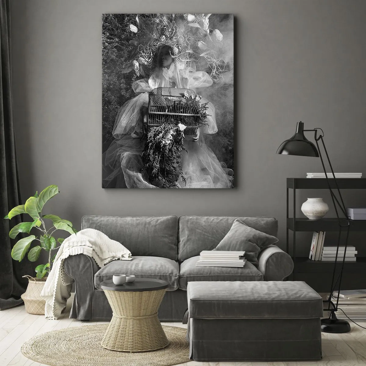 Bild auf Leinwand - Leinwandbild - Mutter selbst - Natur - 65x120 cm