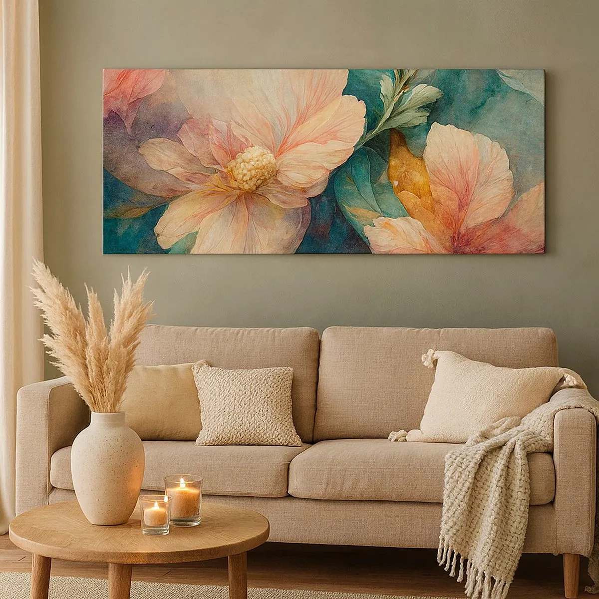 Bild auf Leinwand - Leinwandbild - Pure Subtilität - 100x40 cm